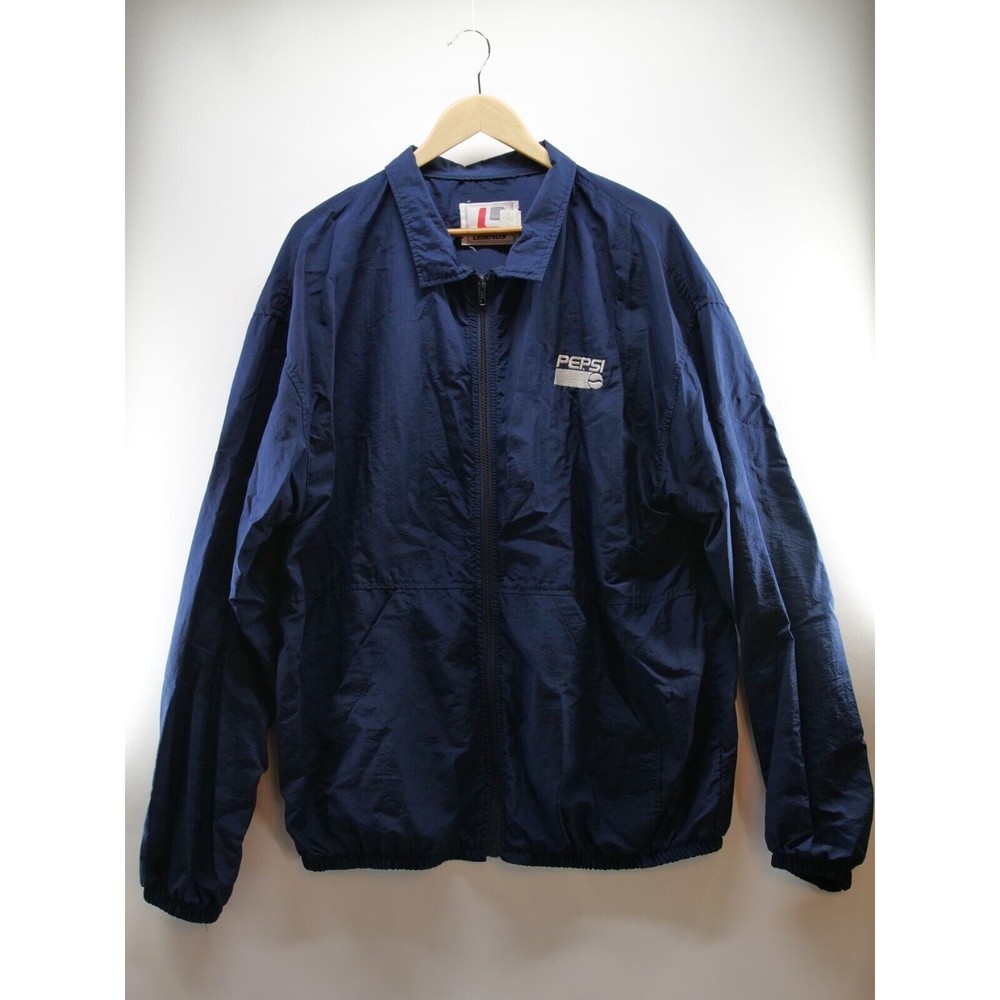 Pepsi Jacket XL Embroider Windbreaker made‎ in USA Vintage  LEGENDS